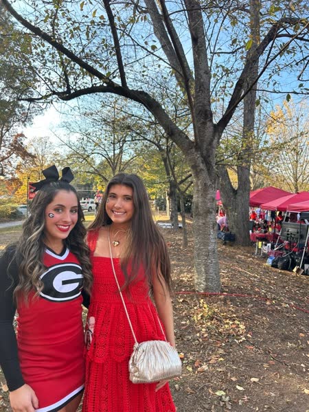 A student dressed for a formal school event.